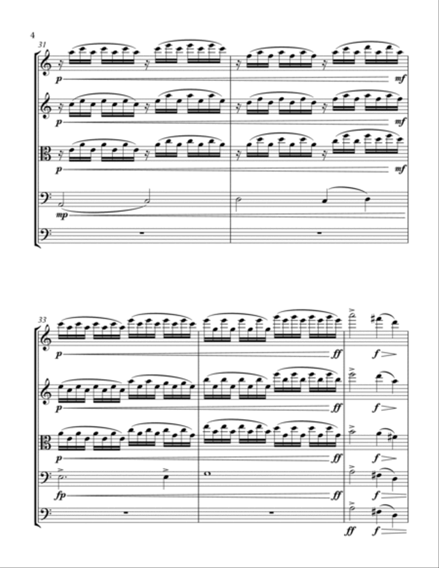 Reverie Reverie String Quintet scores gallery preview page 4