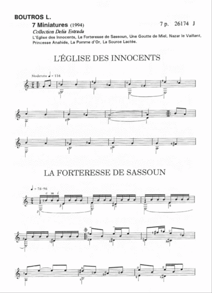Miniatures (7) Miniatures (7) Acoustic Guitar scores gallery preview page 2