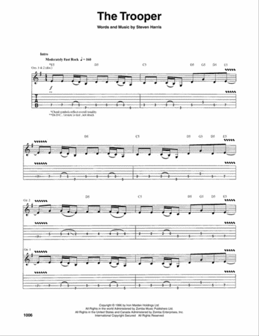 Guitar Tab White Pages Volume 3 Electric Guitar scores gallery preview page 13