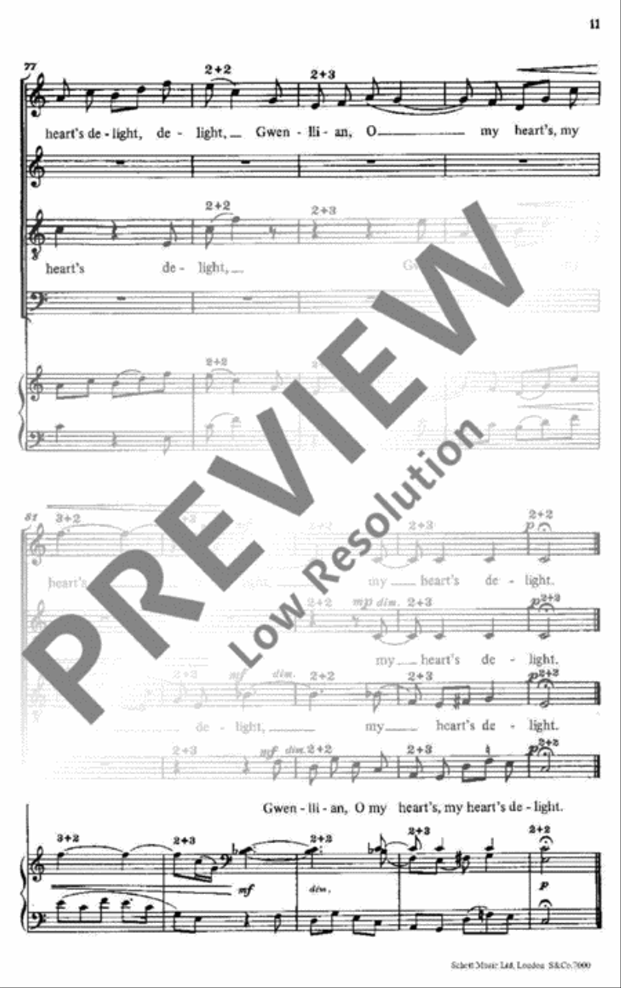 Four Songs of the British Isles 4-Part scores gallery preview page 12