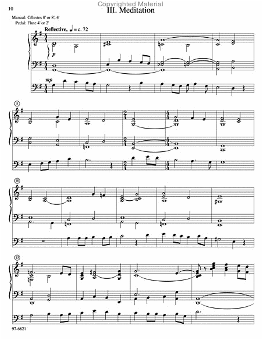 Partita on Salve feste dies / Hail Thee, Festival Day Organ scores gallery preview page 4