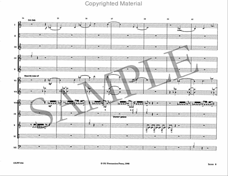 The Phantom Dances Percussion Ensemble scores gallery preview page 9