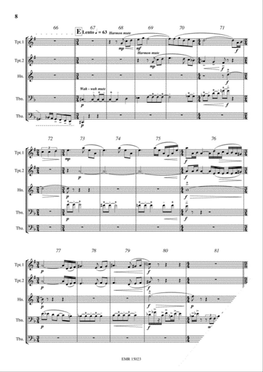 Flash Brass Quintet scores gallery preview page 8