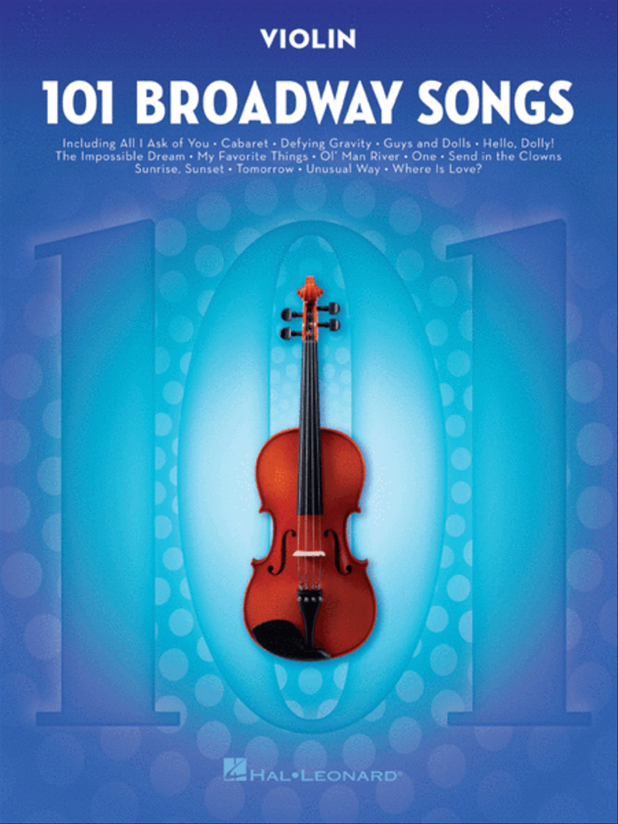 101 Broadway Songs for Violin Violin Solo scores gallery preview page 1