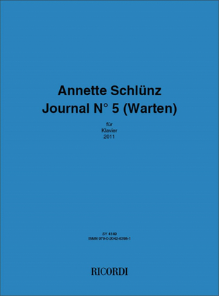Schlünz, Annette Journal No 5 (Warten)