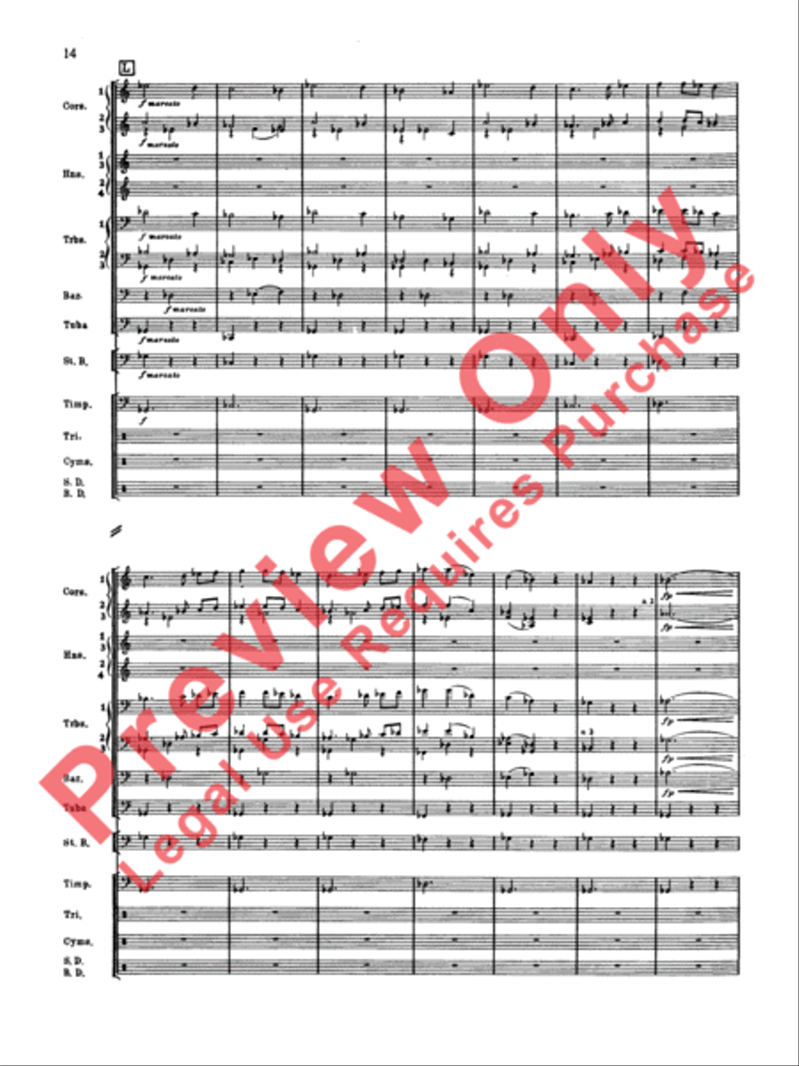 Symphonic Dance No. 2 Concert Band scores gallery preview page 15