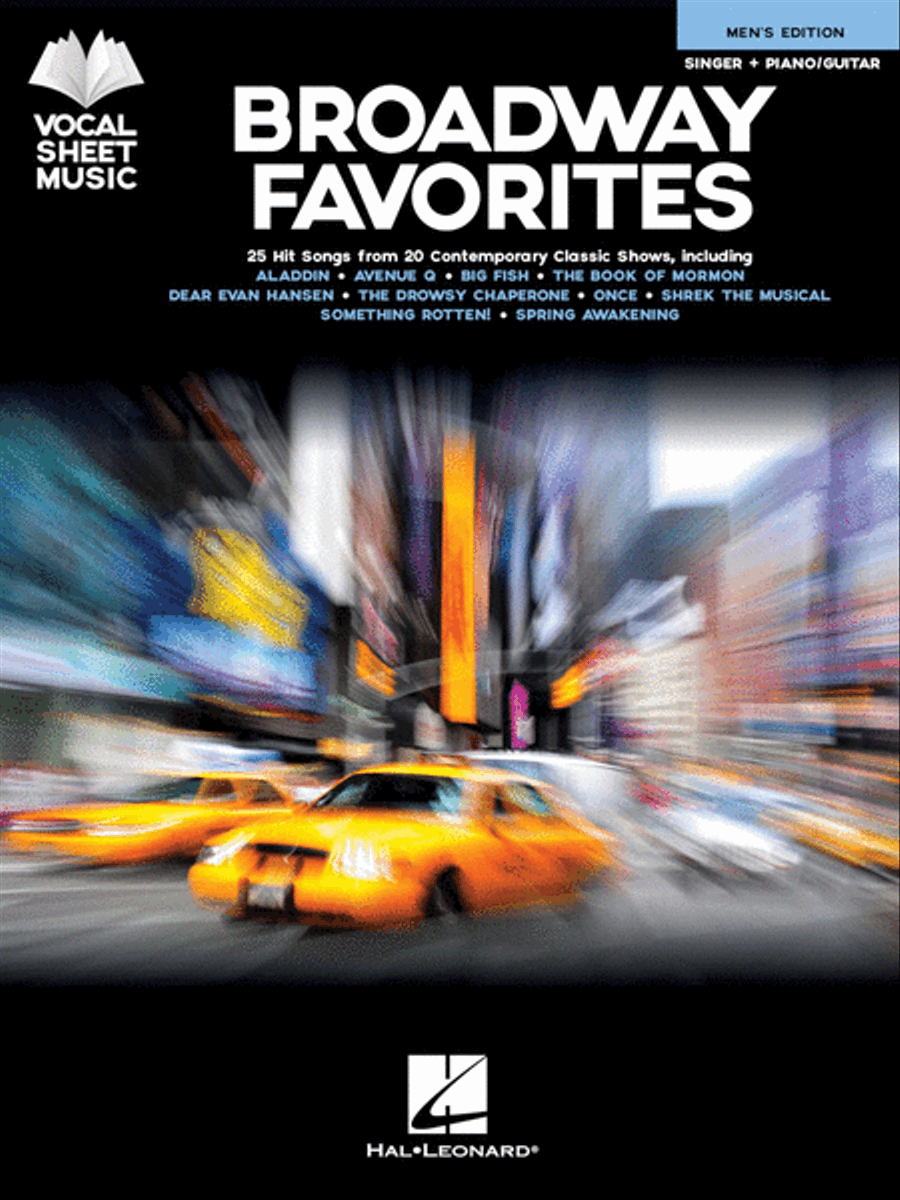 Broadway Favorites - Men's Edition Piano, Vocal, Guitar scores gallery preview page 1