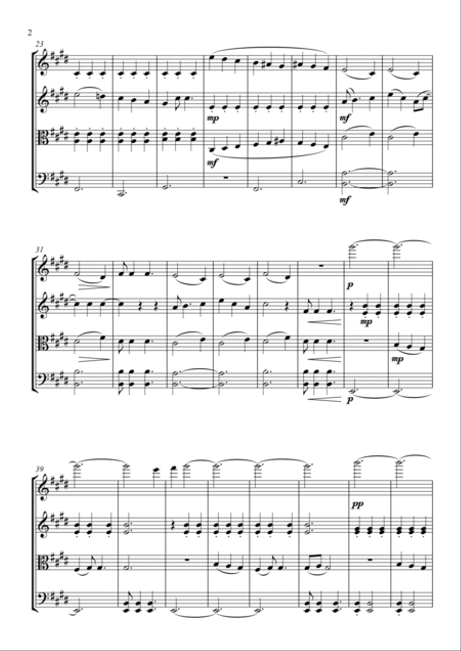 She's Leaving Home String Quartet scores gallery preview page 2