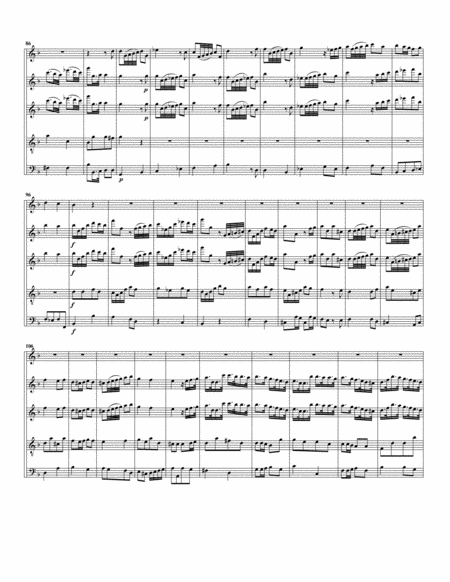 Concerto, oboe, string orchestra, Op.9, no.2 (Arrangement for 5 recorders)