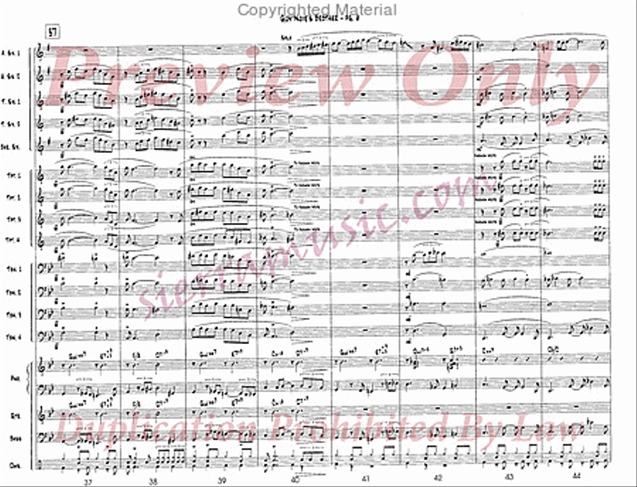 Guy Noir's Brother Guy Noir's Brother Jazz Ensemble scores gallery preview page 7