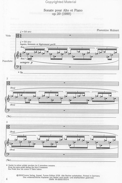 Sonata for viola and piano