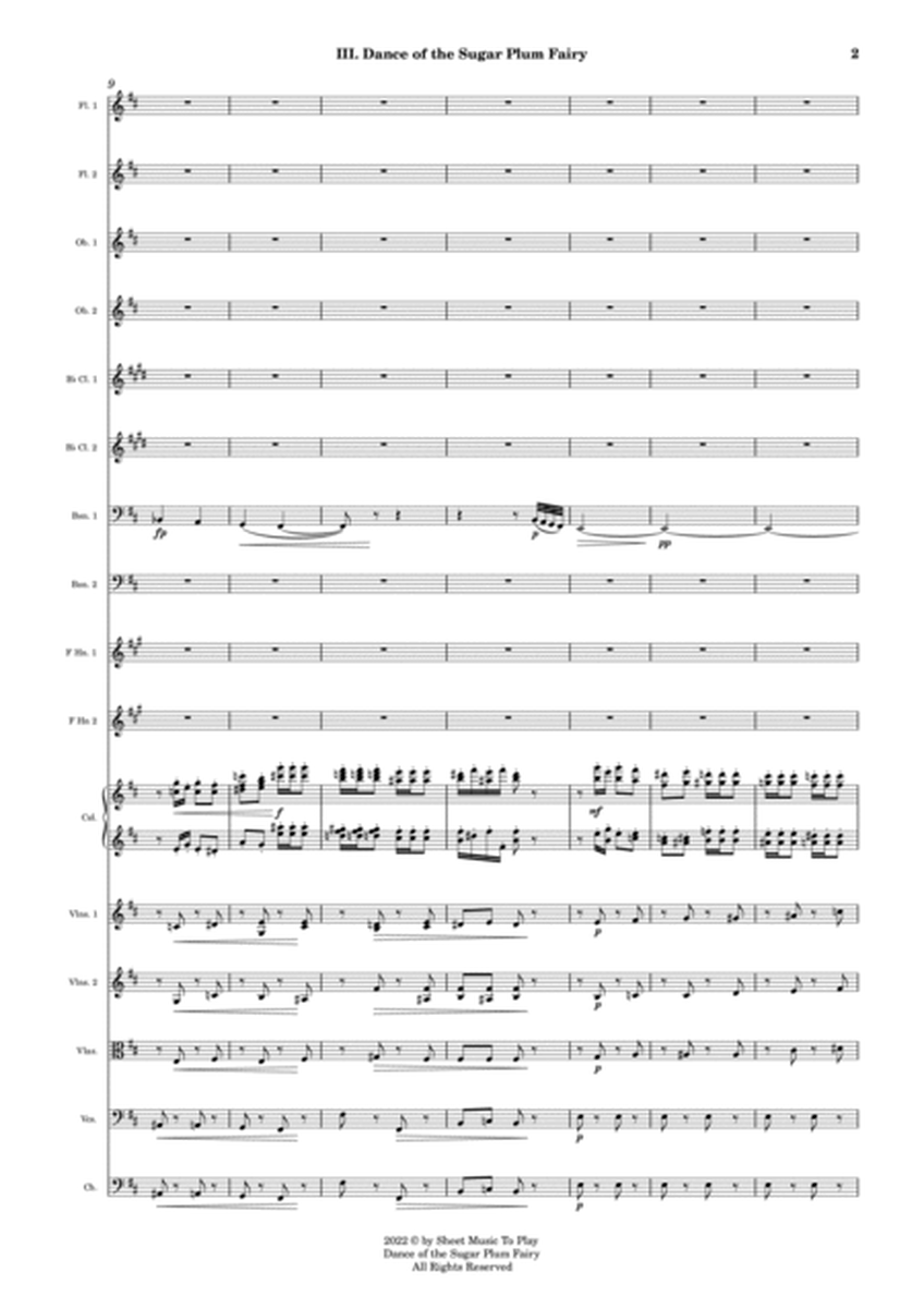 Dance of the Sugar Plum Fairy - Chamber Orchestra (Full Score and Parts) image number null