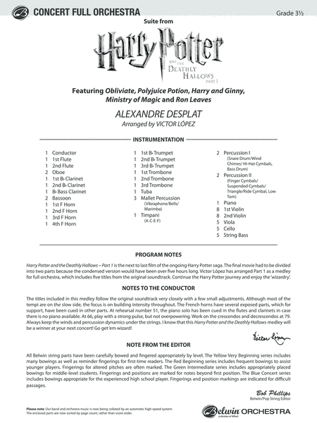 Harry Potter and the Deathly Hallows, Part 1, Suite from