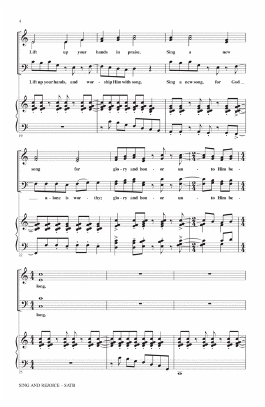 Sing And Rejoice 4-Part scores gallery preview page 3