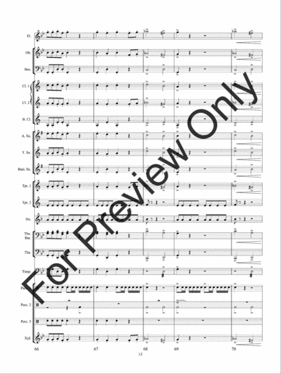 Poltergeist (Score) Concert Band scores gallery preview page 17