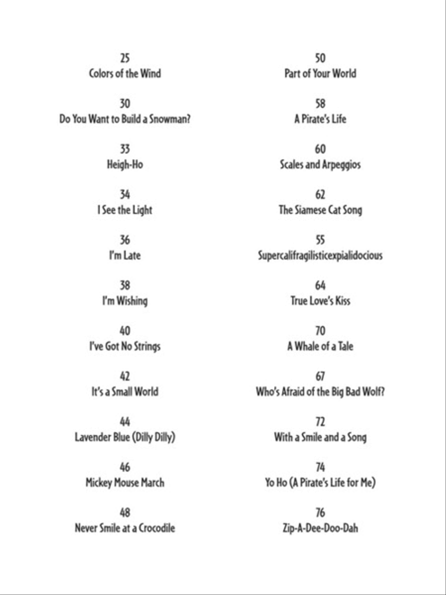Disney Songs for Harmonica Guitar Tablature scores gallery preview page 3