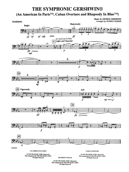 The Symphonic Gershwin: Bassoon