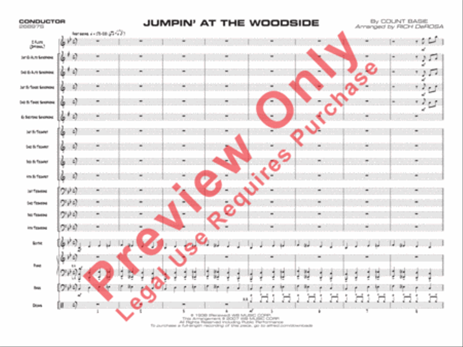 Jumpin' at the Woodside Jazz Ensemble scores gallery preview page 5