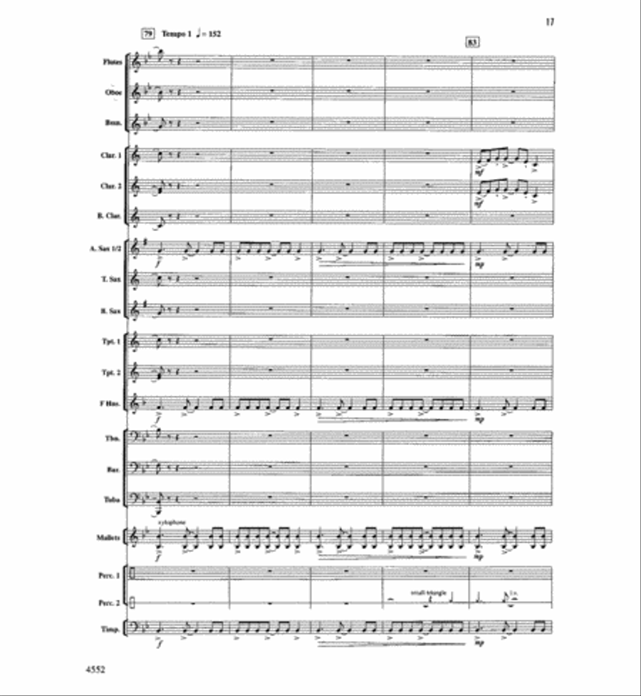 The Light Of Dawn Concert Band scores gallery preview page 16