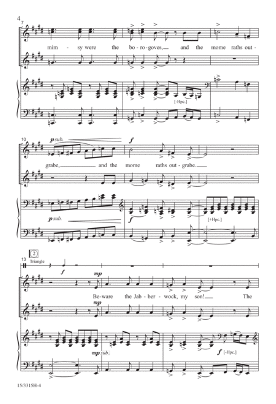 Jabberwocky SSA scores gallery preview page 4