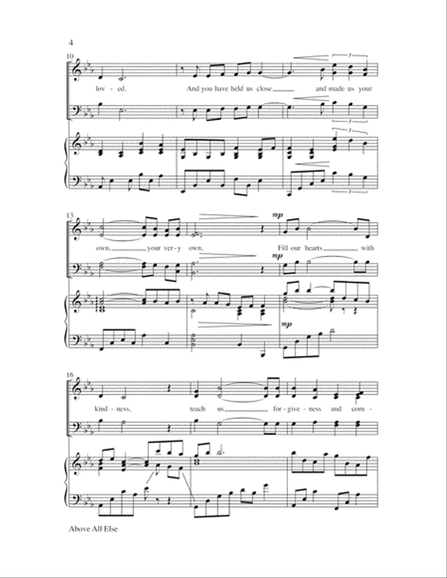 Above All Else 4-Part scores gallery preview page 4