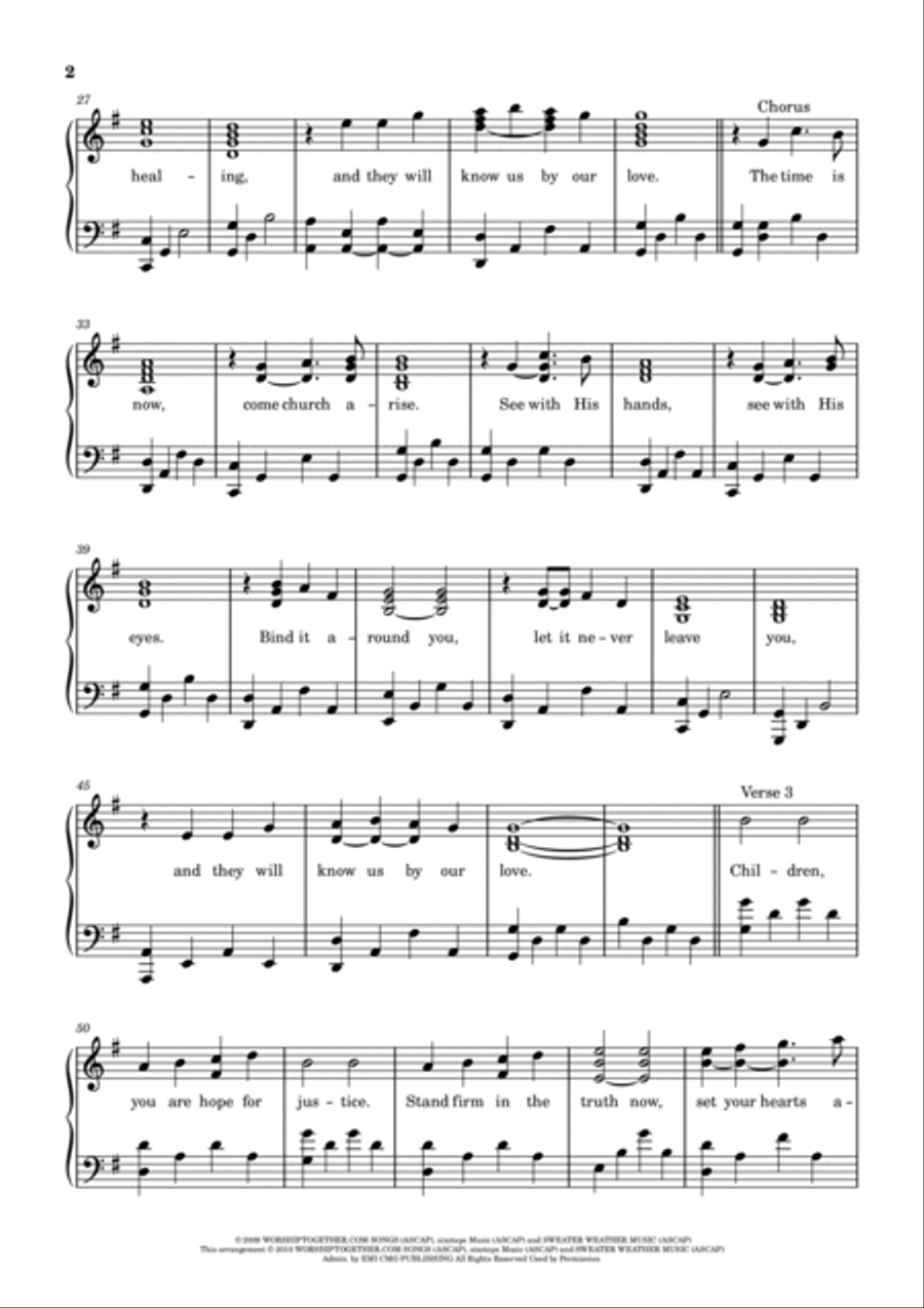 By Our Love Easy Piano scores gallery preview page 2
