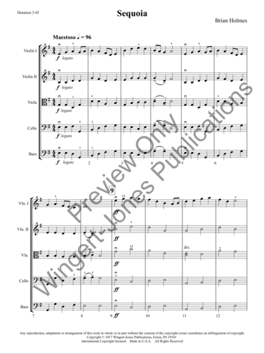 Sequoia String Orchestra scores gallery preview page 4