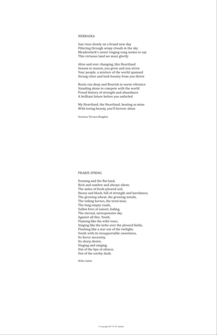 Nebraska - My Heartland (FULL SCORE) Choir scores gallery preview page 4