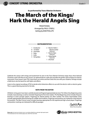 Book cover for The March of the Kings / Hark the Herald Angels Sing: Score