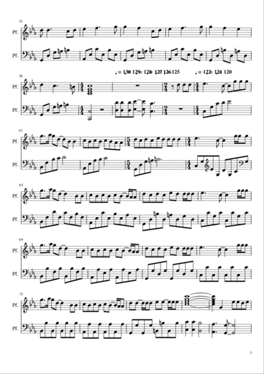 L'angelo nero Piano Solo scores gallery preview page 3
