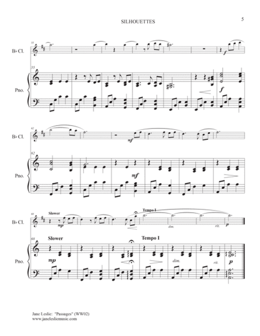 PASSAGES - Three Pieces for Clarinet and Piano image number null