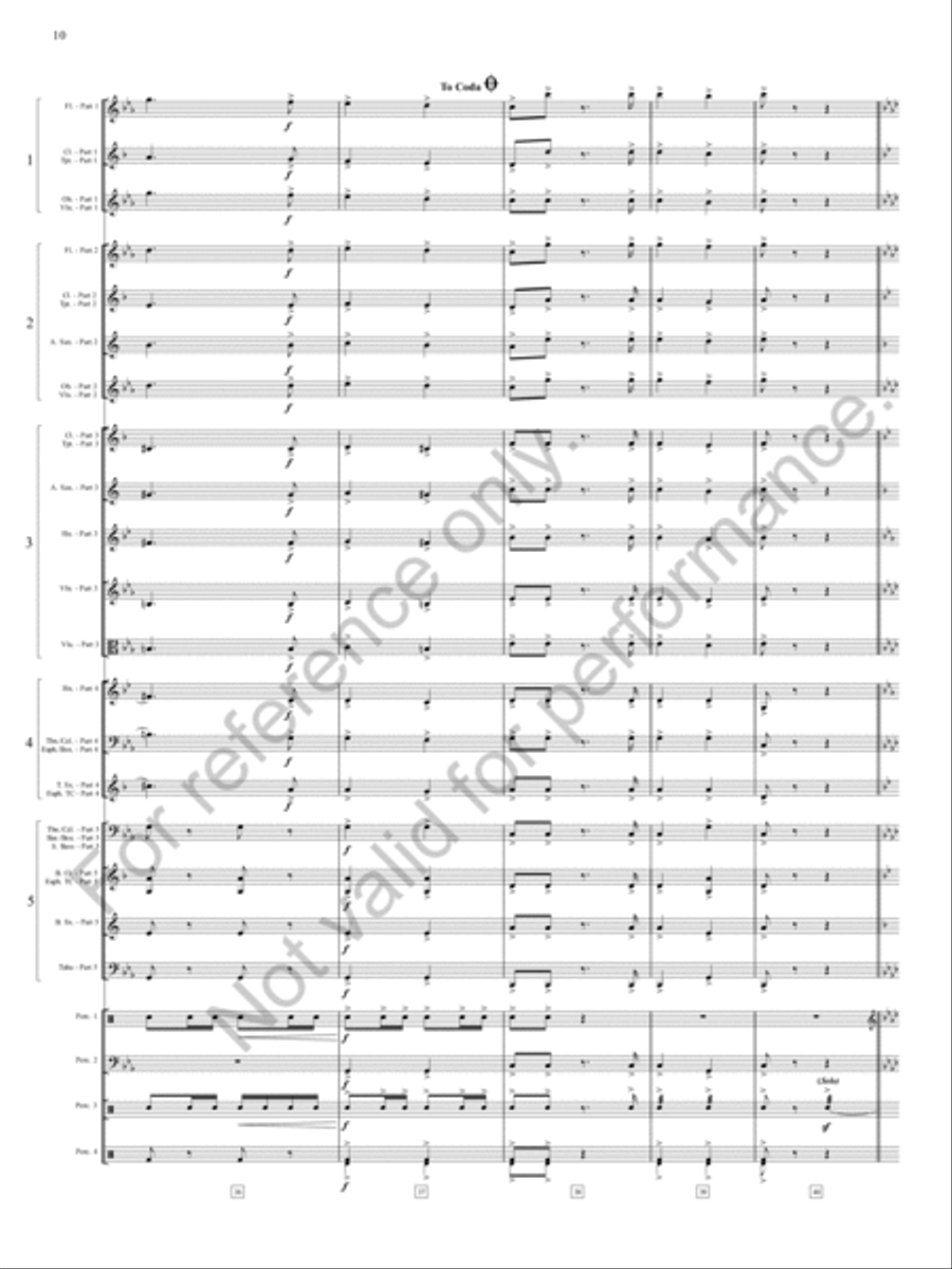 Zia, Zia! Zia, Zia! Concert Band scores gallery preview page 11