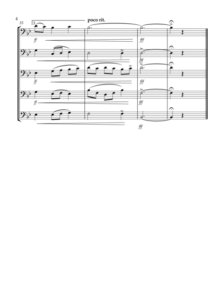 O Spirit All-Embracing (Thaxted) (Bb) (Euphonium Quintet) (Bass Clef) image number null