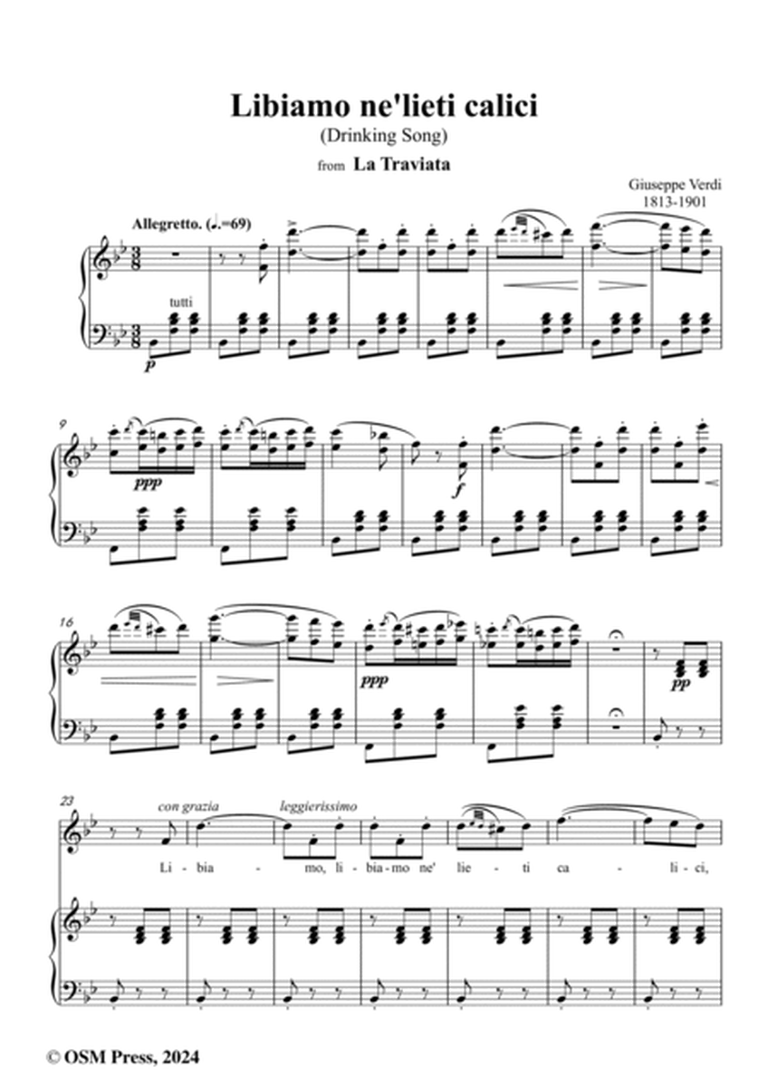 Verdi-Libiamo ne'lieti calici(Drinking Song),in B flat Major