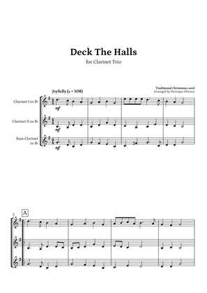 Deck The Halls (Clarinet Trio) | Christmas Carol