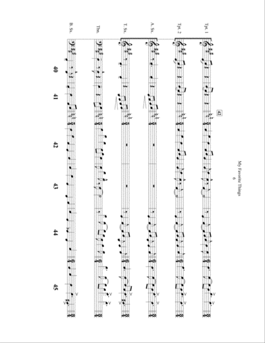 My Favorite Things My Favorite Things Tenor Saxophone scores gallery preview page 6