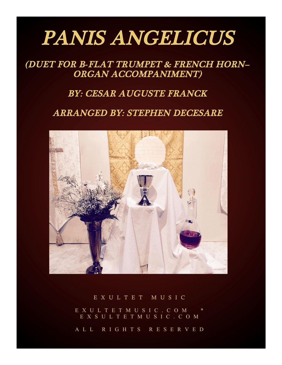 Panis Angelicus (Duet for Bb-Trumpet and French Horn - Organ Accompaniment) Panis Angelicus (Duet for Bb-Trumpet and French Horn - Organ Accompaniment) Brass Duet scores gallery preview page 1