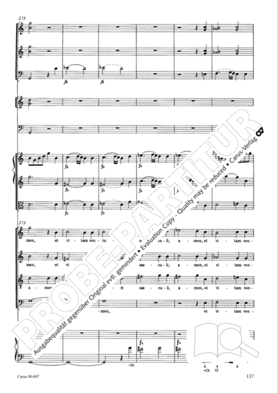Mass in time of war (Missa in tempore belli) 4-Part scores gallery preview page 147