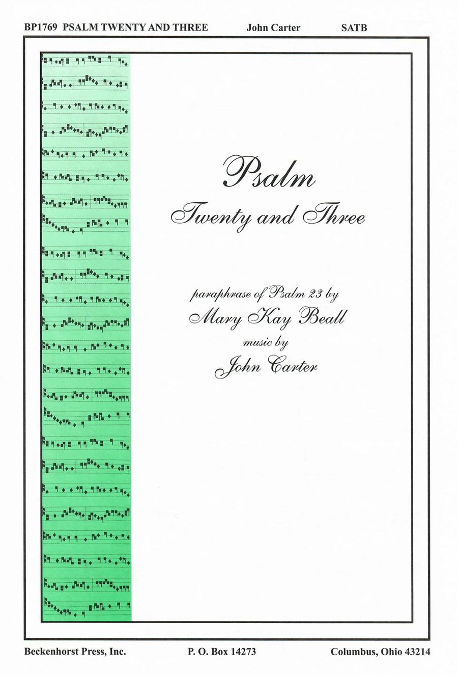 Psalm Twenty and Three 4-Part scores gallery preview page 1