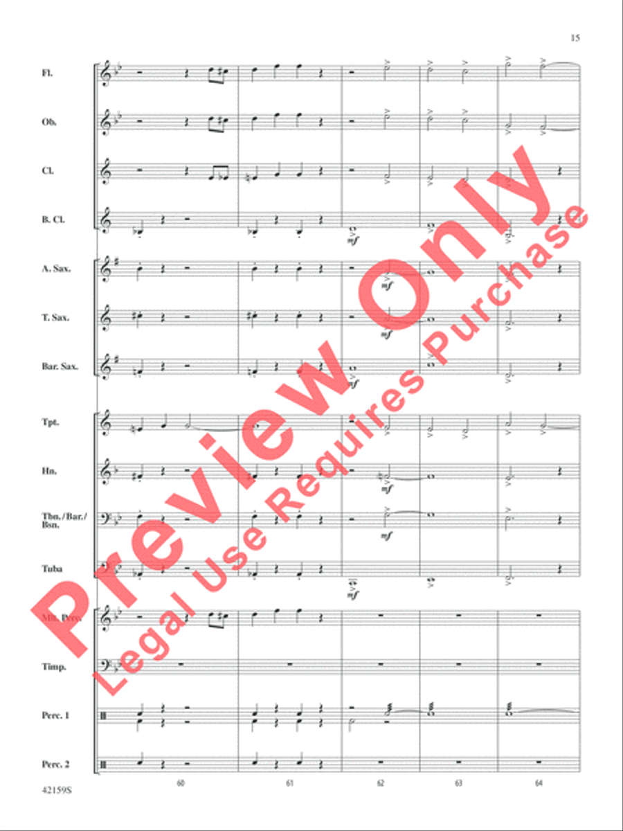 Two, by George Two, by George Concert Band scores gallery preview page 16