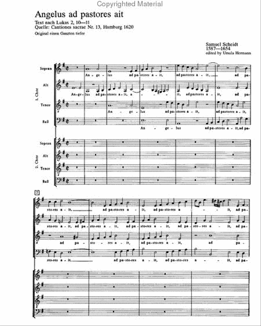 Angelus ad pastores ait Angelus ad pastores ait 4-Part scores gallery preview page 2