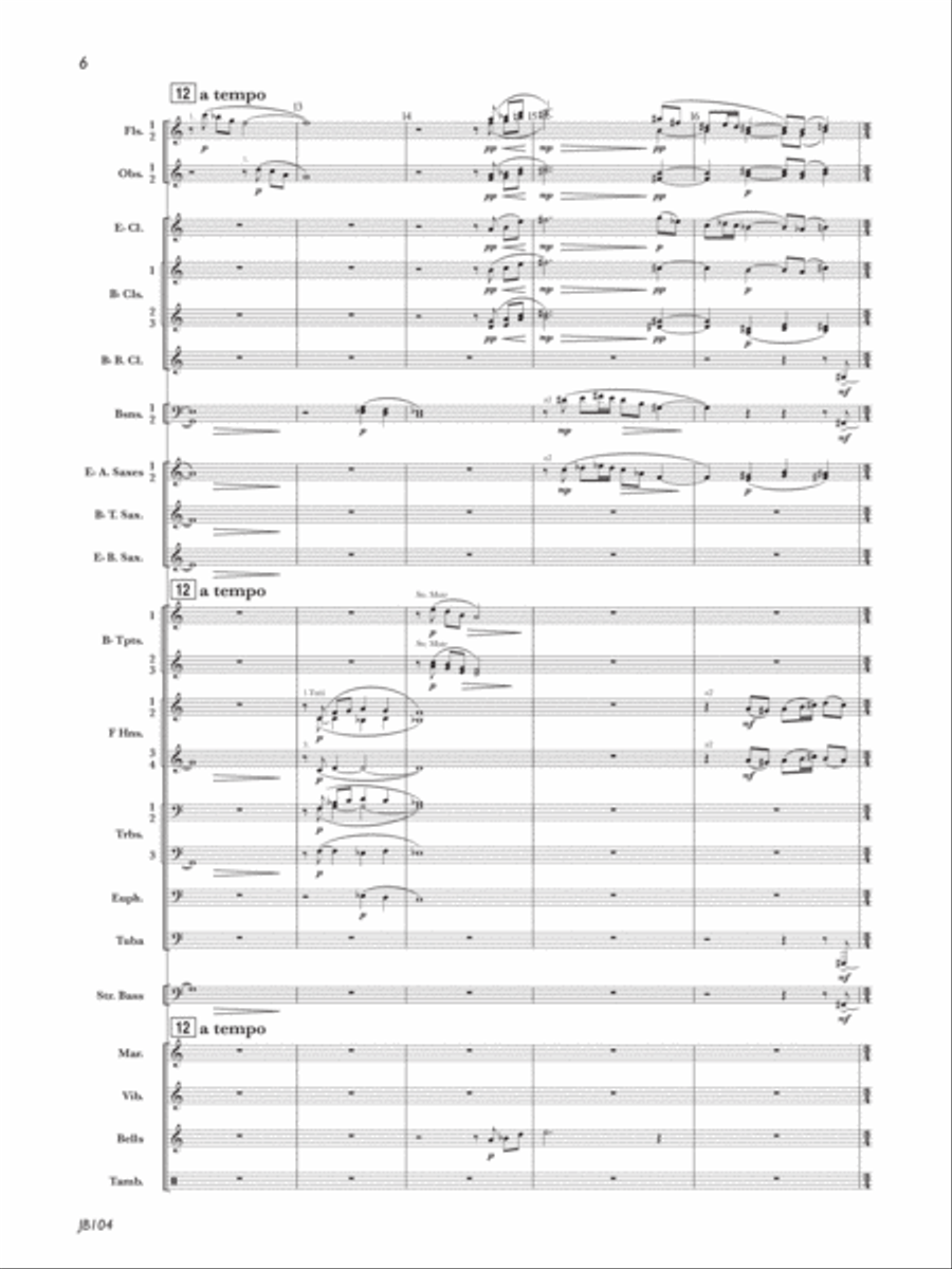A Jack Stamp Suite: Movement 4: The Water Is Wide Concert Band scores gallery preview page 5