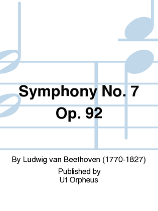 Symphony No. 7 Op. 92 for 2 Oboes, 2 Clarinets, 2 Horns, 2 Bassoons and Double Bassoon (Wien 1816)