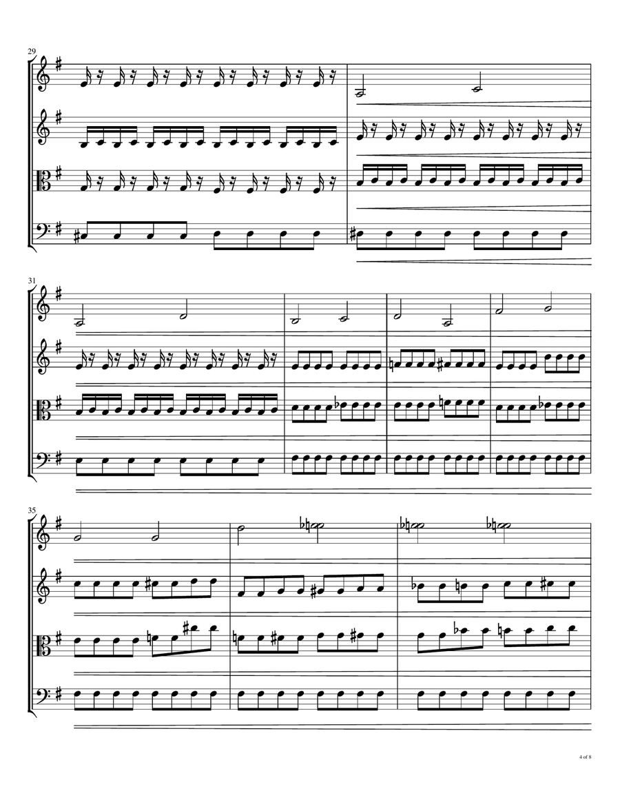A Day In The Life String Quartet scores gallery preview page 5