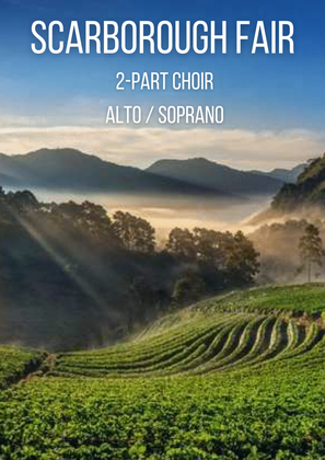 Book cover for Scarborough Fair - Traditional English Folk Song (2-part choir Alto, Soprano)
