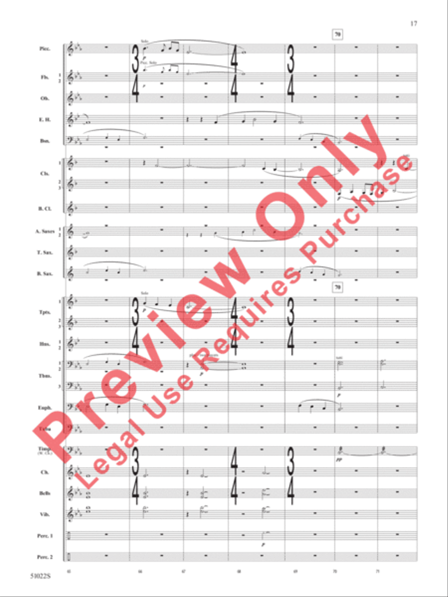How Sweet the Sound How Sweet the Sound Concert Band scores gallery preview page 18