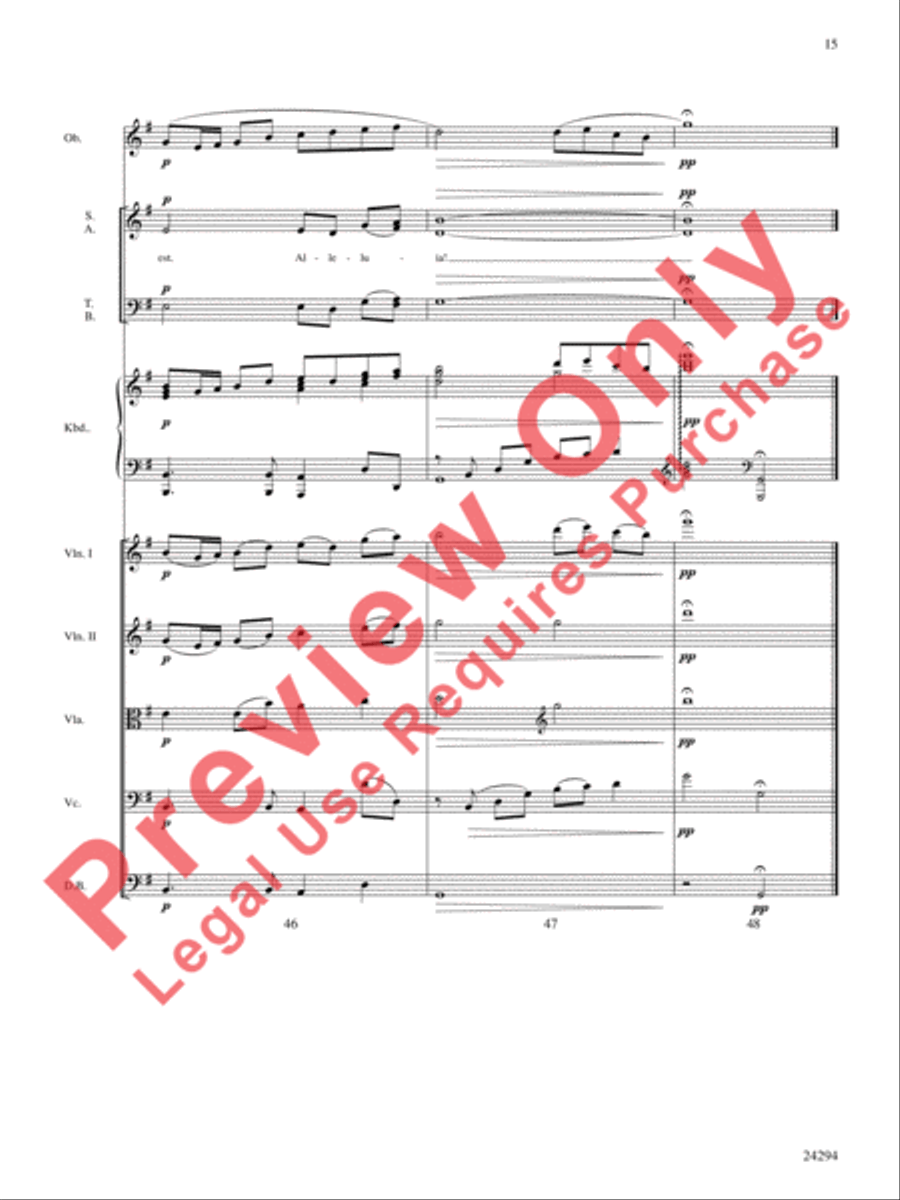 Pavane for a Silent Night Choir scores gallery preview page 16