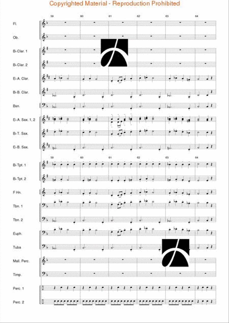 A Rossini Remix Concert Band scores gallery preview page 10