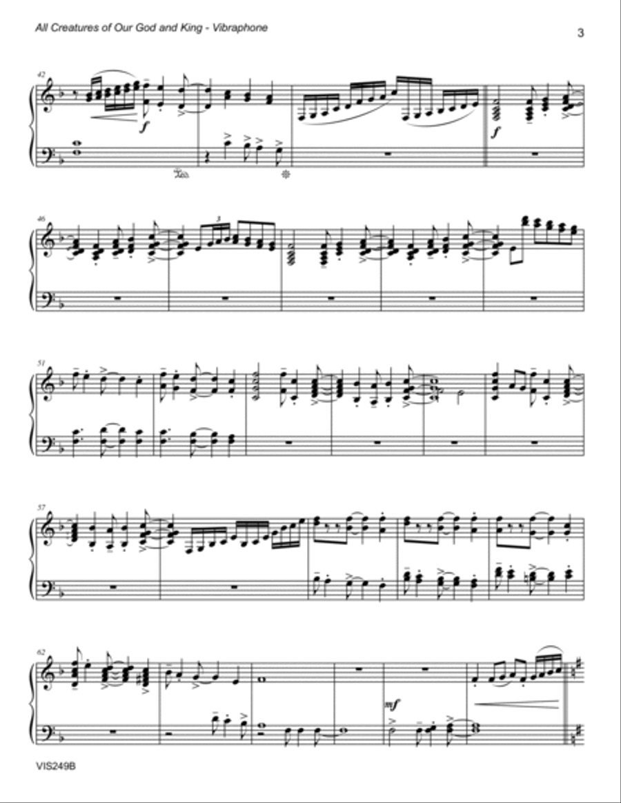 4 SACRED SOLOS FOR KEYBOARD PERCUSSION (Marimba & Vibraphone) - challenging! Marimba scores gallery preview page 6