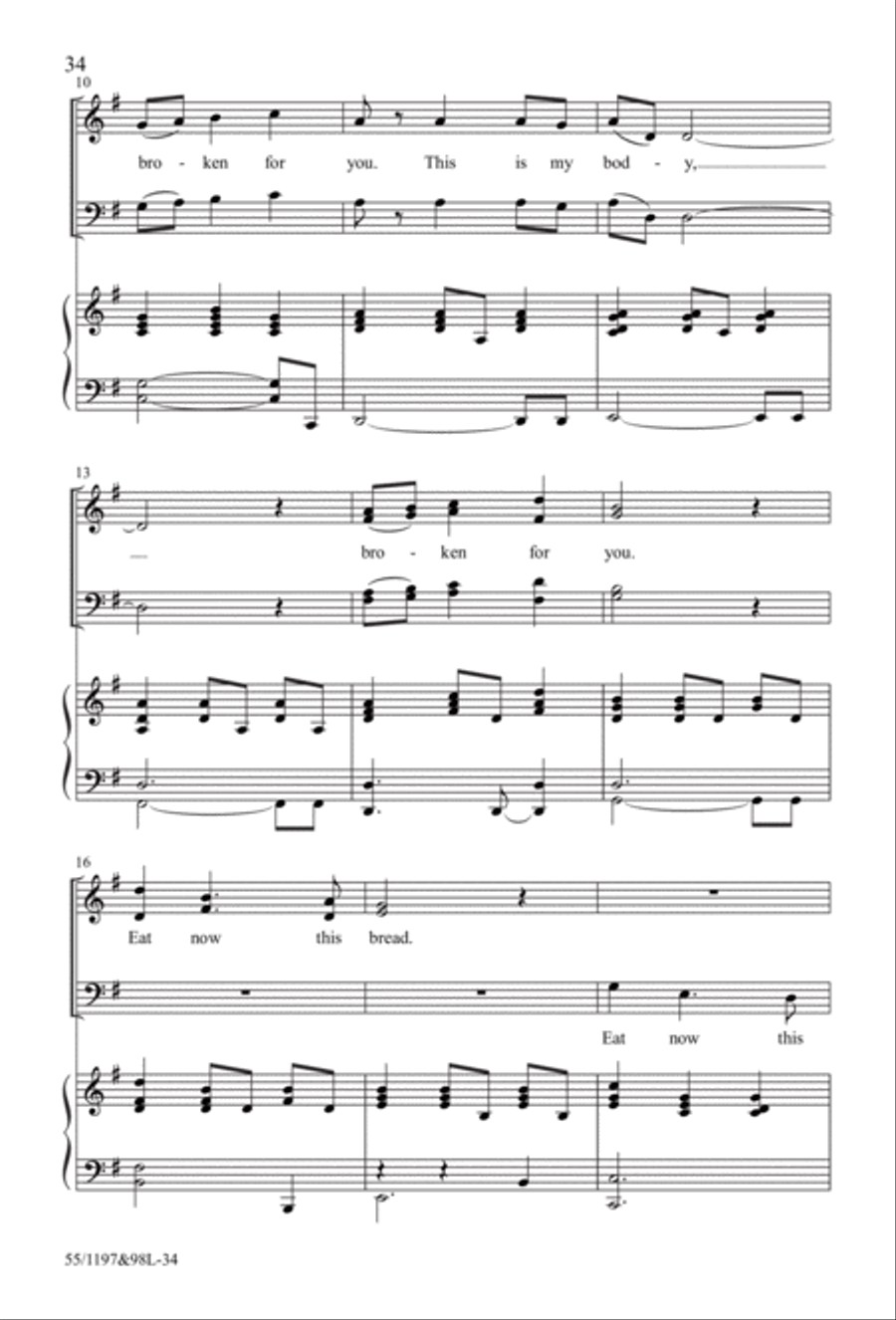 The Body of Christ 4-Part scores gallery preview page 18